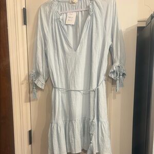 Franco Sarto Light Blue Midi Dress